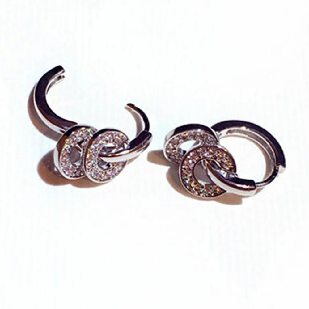 14k gold diamond earrings